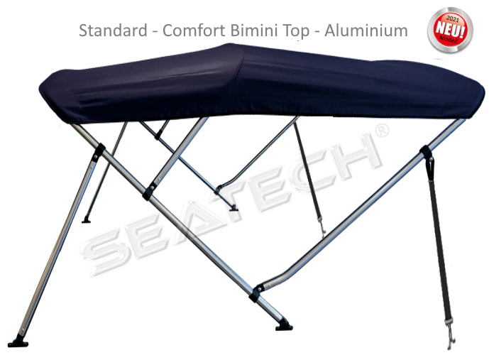 Seatech 3 Bow Bimini Top Alu 137-153cm x 97cm