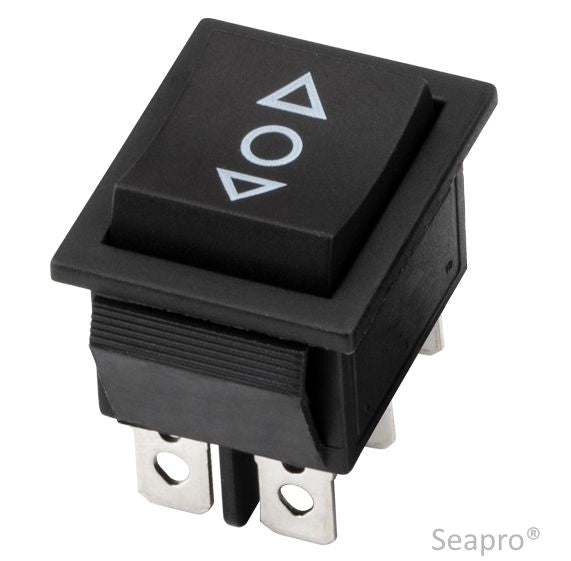 Seapro® - Wippschalter | EIN/AUS/EIN | 6 poliger Taster | 12 Volt  -250V/AC,16A - CE
