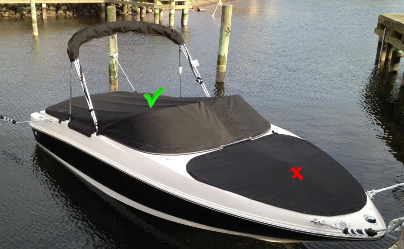 Sea Ray 175 ST-SP - Capota de cabina original - Sunbrella