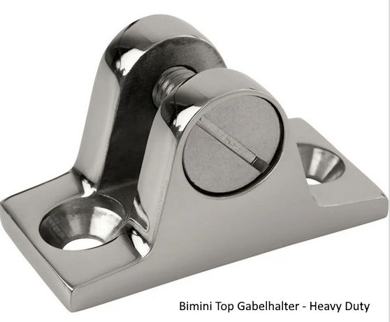 Seatech Bimini fork holder holder - V4A stainless steel - heavy duty
