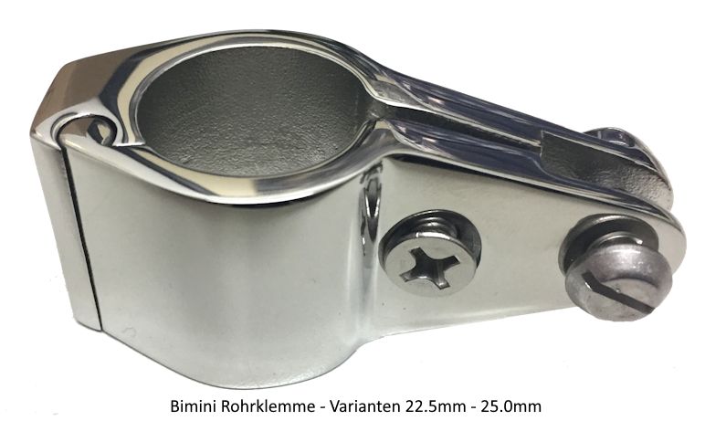 Seatech Bimini Rohrschelle V4A Edelstahl Klappbar 22mm 25mm seatech-bimini-rohrschelle-v4a-edelstahl-klappbar-22mm-25mm