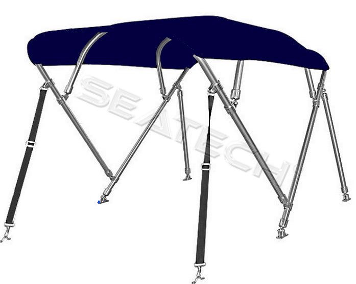 Seatech 4 Expansor de proa 240 cm de largo Toldo Bimini de ACERO INOXIDABLE | 218-230cm